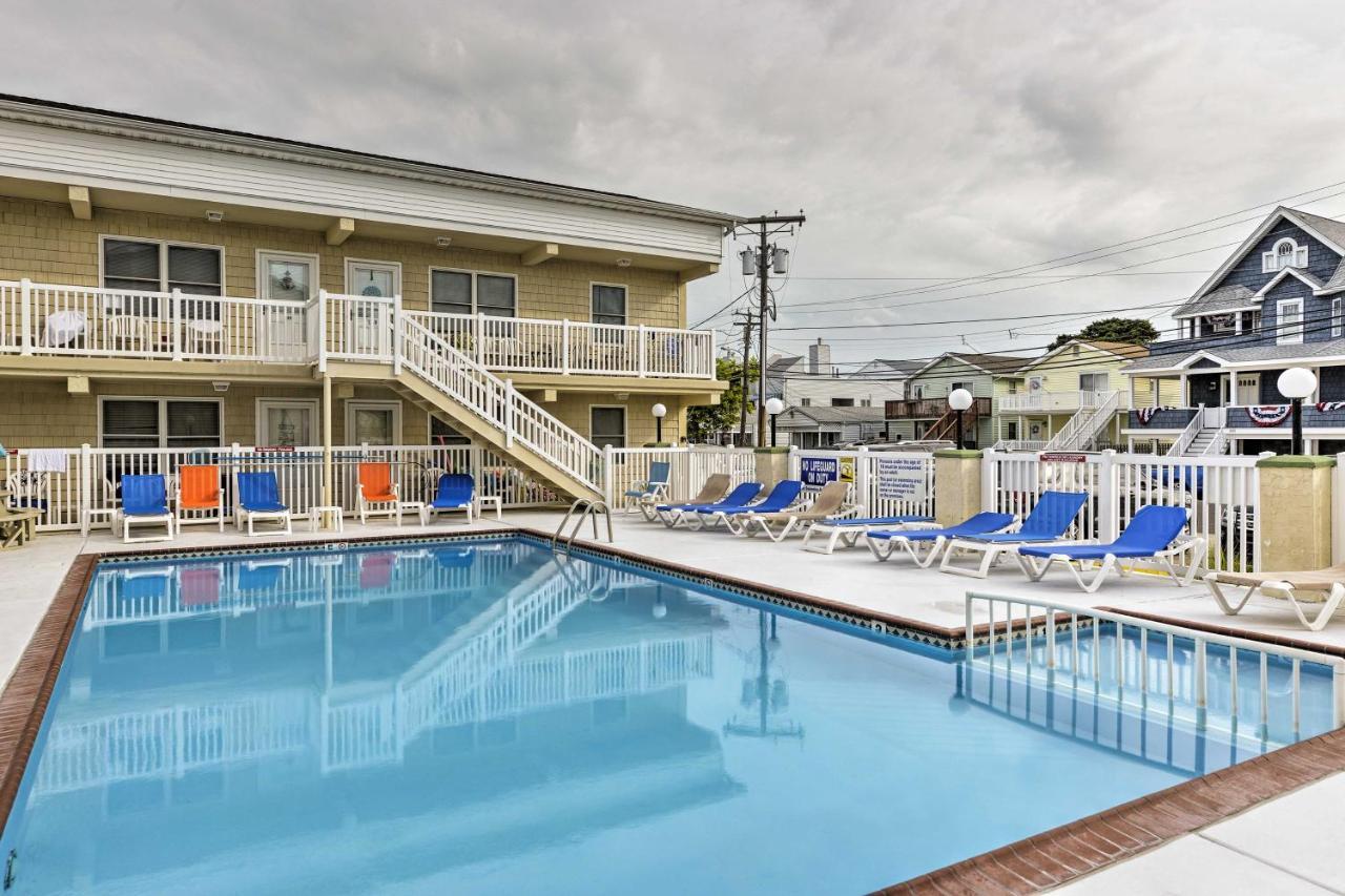 North Wildwood Condo With Pool, Walk To Boardwalk! Exterior foto